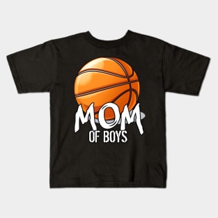 Mom Of Boys Basketball Kids T-Shirt